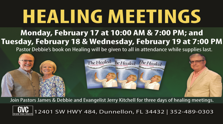 Jerry Kitchell February 17-19 Healing Meetings